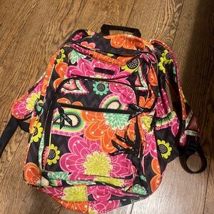 Vera Bradley Backpack Ziggy Zinnia pattern